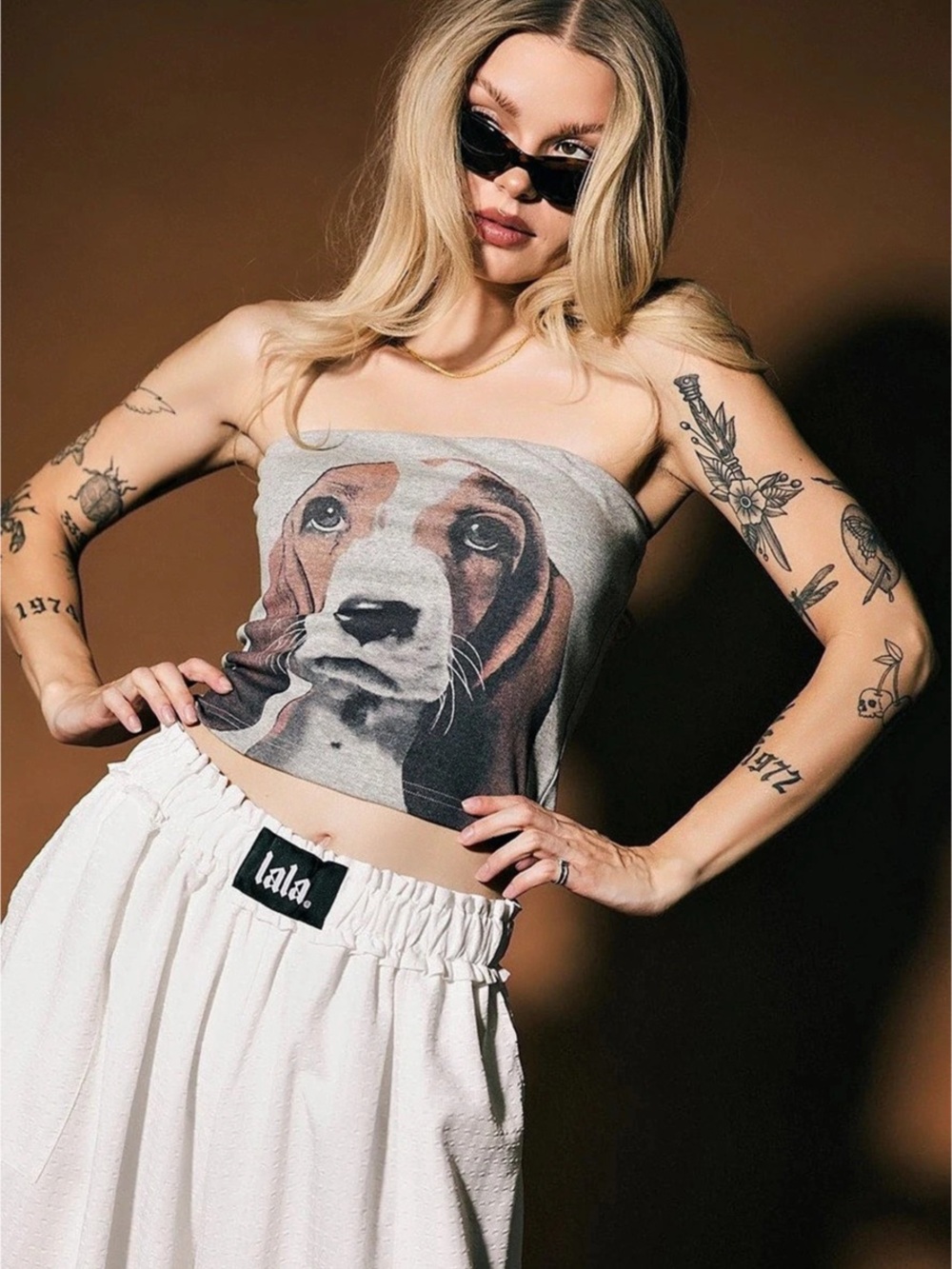 Dressed in LaLa Puppy Dog Eyes Tube Top